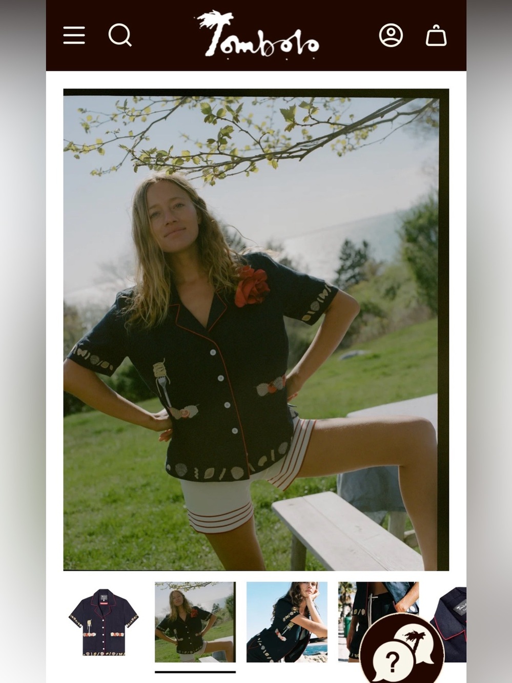 ’Vongole’ Cabana Crop Cut - Navy